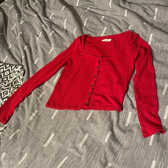 Madewell Tops - Madewell Red Button Down Shirt